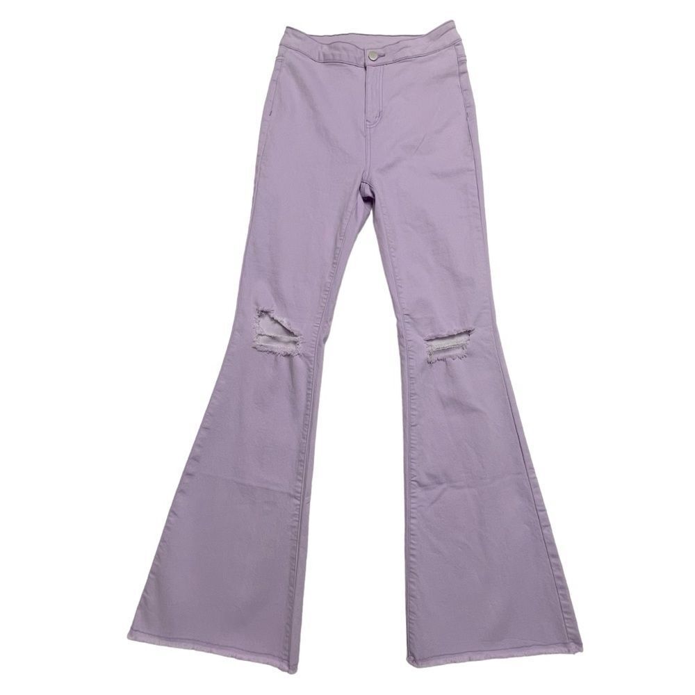 Gilipur Jeans High Waist Flared Denim Trouser Purple/Pink Women’s Size Medium